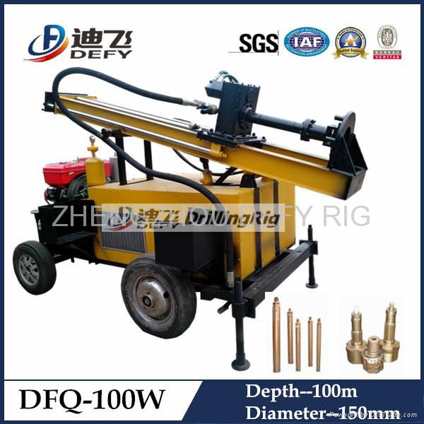 DFQ-100 DTH hammer water well drilling rig machine 3