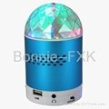 Portable LED Stage Light MP3 Speaker with FM radio, USB and Micro SD card slots 2