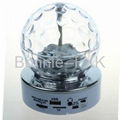 Portable Speaker with LED Rotating Ball, support USB/TF/FM Radio 4