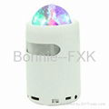 Portable Stage Light Speaker with FM Radio, support TF/USB MP3 Music Play 4