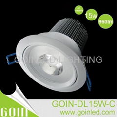 15W SAA COB LED Downlights CITIZEN Epistar cob downlight Dia110mm 960lm output