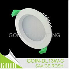 13W round SMD SAA downlight kit 3.5 inch square Ceiling Lamps Dia110mm 1180LM 
