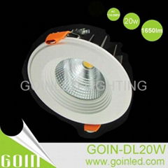 20W COB downlight kit dimmable SAA CITIZEN COB downlights 1700 output Dia-158mm