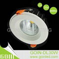 30W SAA COB downlight kit dimmable CITIZEN COB downlights 2400 output Dia-185mm 1