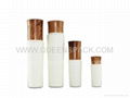 PET bottle with wooden cap