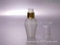 Oval lotion bottle with pump for skin