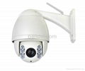 Wireless HD Network Mini High Speed PTZ Dome Cameras IP66 with 3X Optical Zoom L 1