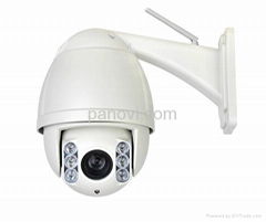 Wireless HD Network Mini High Speed PTZ Dome Cameras IP66 with 3X Optical Zoom L