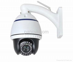 Wireless HD Network Mini High Speed PTZ Dome Cameras with 10X Optical Zoom