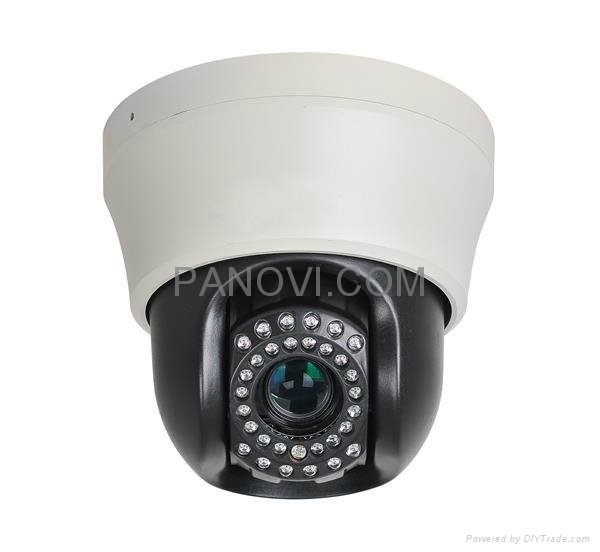 Wireless HD Network Mini High Speed PTZ Dome Cameras with 10X Optical Zoom