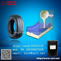   Platinum cured silicone rubber for tire mold