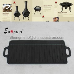 Korea cast iron BBQ Grill pan