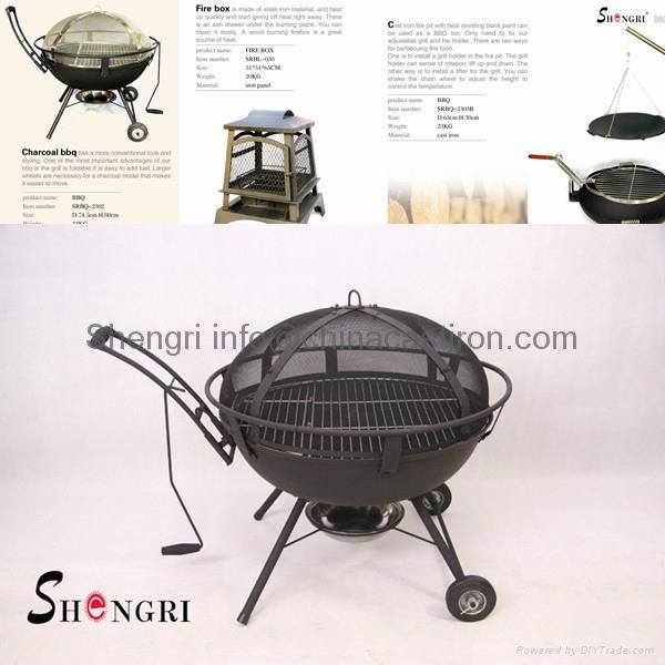  top quality outdoor cast iron bbq & fire pit 1