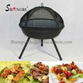 23 inch backyard fire pit grill 1