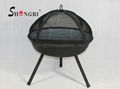 23 inch backyard fire pit grill 2