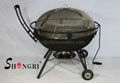 35" high cast iron aluminum bbq grills 3