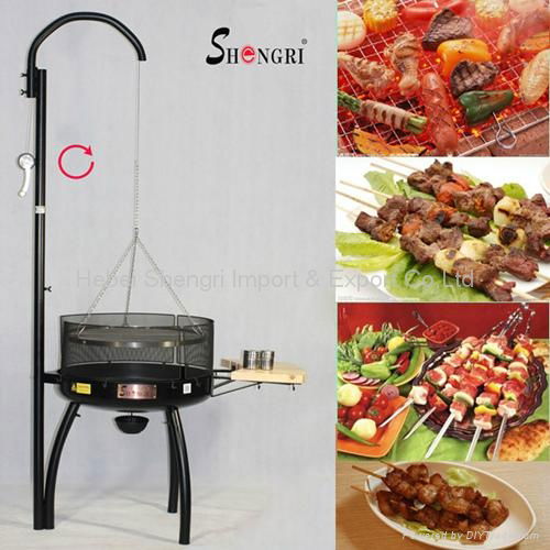 charcoal BBQ grill & Fire pit 4