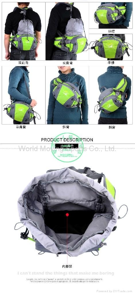 2014 new fashion multifunctional bag waist bag backpack single shoulder bag  3