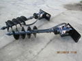 skid steer loader attachment Earth Auger 1