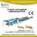 5-layer Corrugated Corrugated Paperboard Production Line