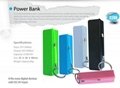 2600mah Portable External power bank for