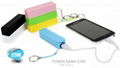 2600mah Portable External power bank for iphone 5 5s mobile phone charger 5