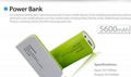 Classic Mini Mobile Power Bank pack 5200mAh With LED Light 4