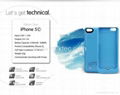 2200mah Ultra Slim External Battery Charger Backup Case Cover For iphone 5  4