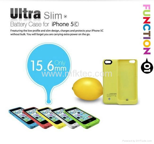 2200mah Ultra Slim External Battery Charger Backup Case Cover For iphone 5  5