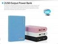 Wallet style power bank 12000mah With