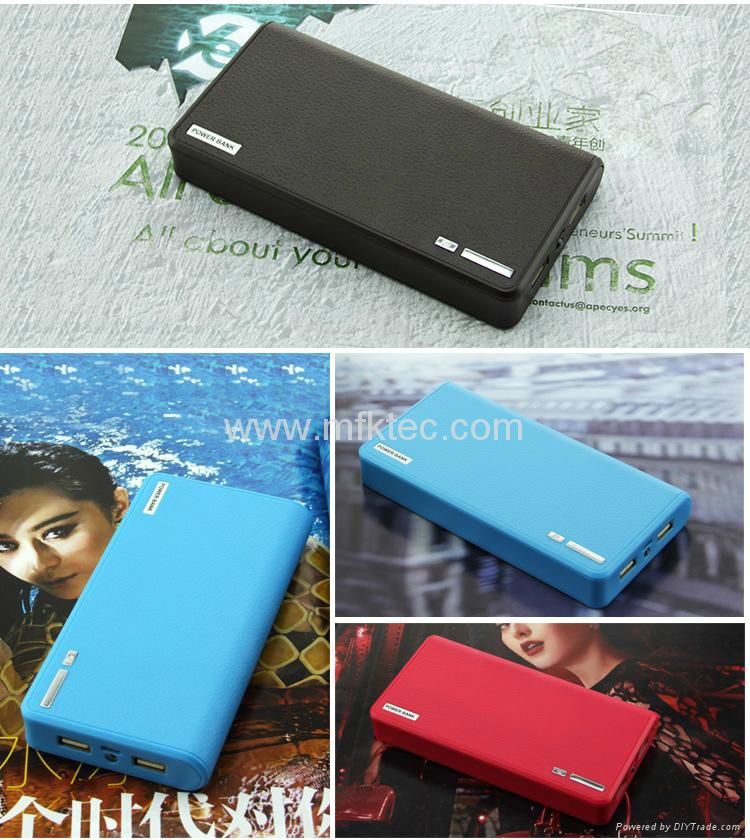 Wallet Style 20000mAh Power Bank Battery Charger with LCD Display for tablet pc  2