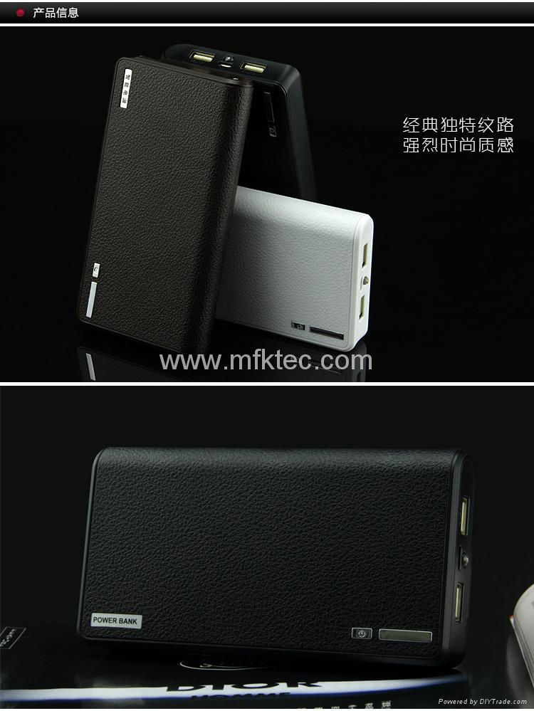 Wallet Style 20000mAh Power Bank Battery Charger with LCD Display for tablet pc  3