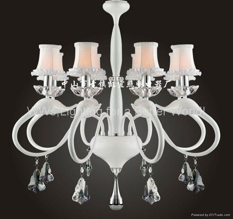 Modern Iron crystal chandelier 4