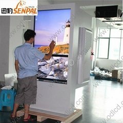  Full color and sun readable outdoor LCD advertising screen and totem