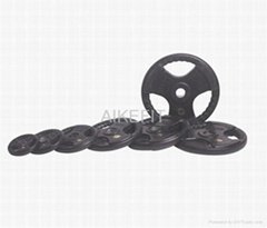 2" black rubber Weight Plates