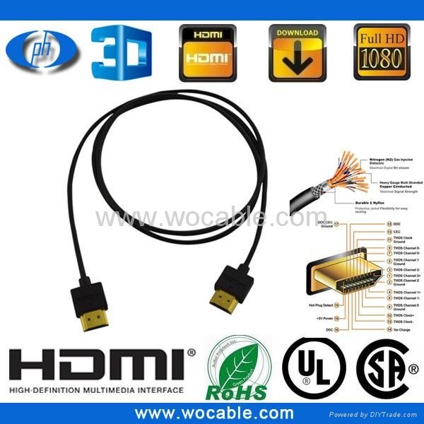 Ultra high speed 36AWG hdmi cable 2