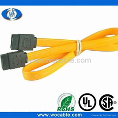 Yellow Sata Cable with Metal Latch(sata