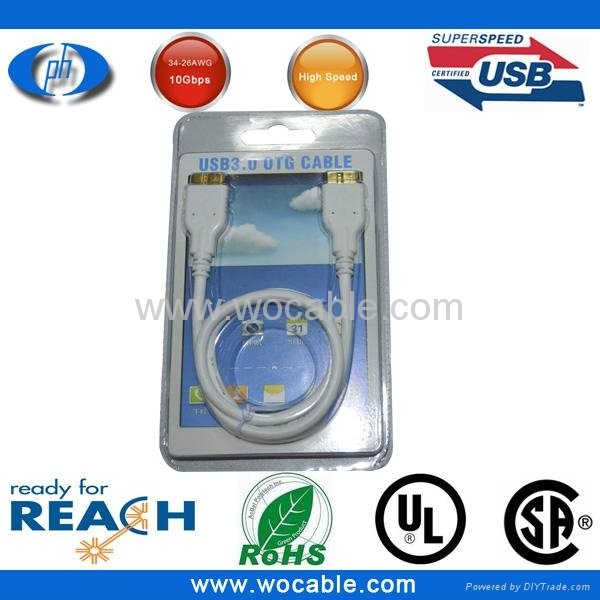 Hot Sale Micro USB OTG Cable for Samsung Galaxy S3