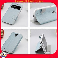 2014 most popular new poducts leather case cover samsung cell phone case China