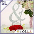 2014 Rhinestone Wedding Cake Topper Monogram letters - &