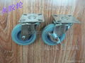 75mm Gray Rubber Casters(Swivel With Brake) 5