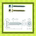 C1022 countersunk head pozi drive chipboard screw 