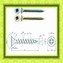 C1022 countersunk head pozi drive chipboard screw 