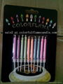 Wholesale colored flame birthday candle 1