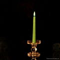Color body colored flame taper candle 2