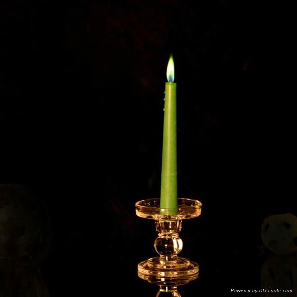 Color body colored flame taper candle 2