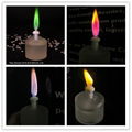 Colored flame oil candle 3