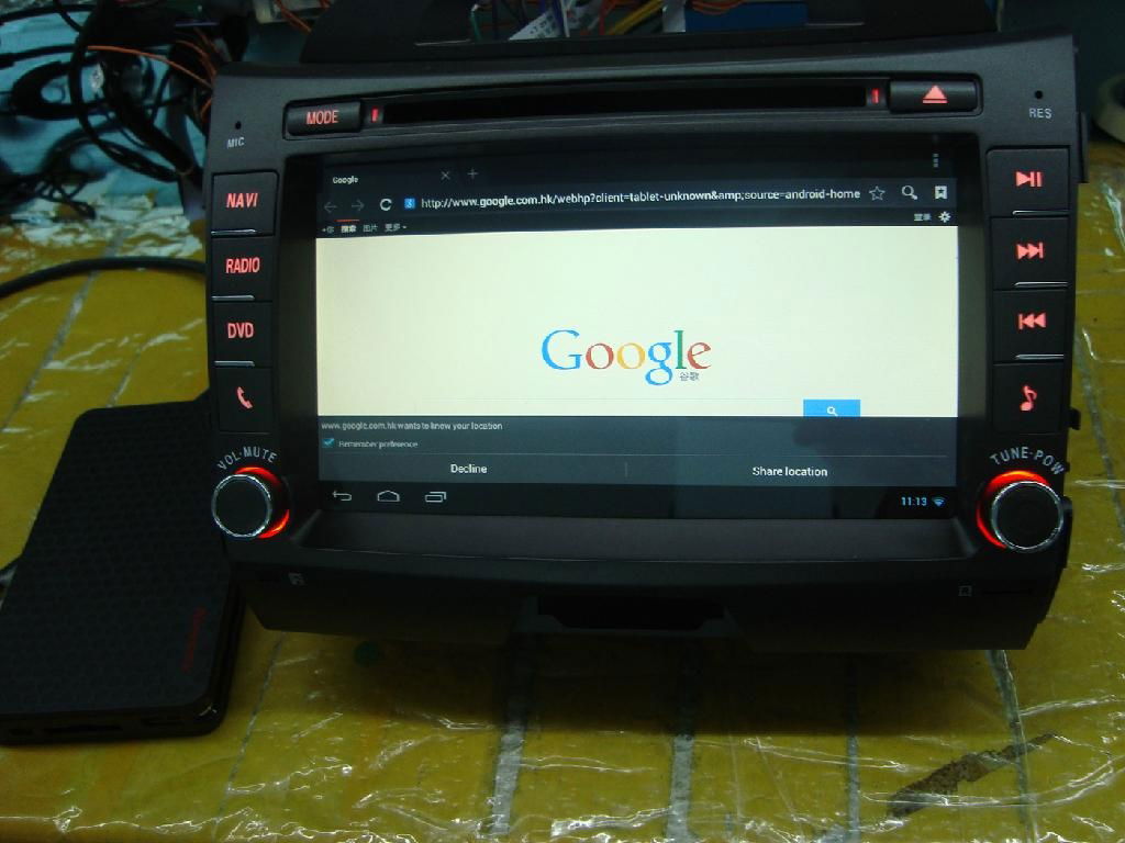  kia Sportae R quad core 2 din car dvd player 4