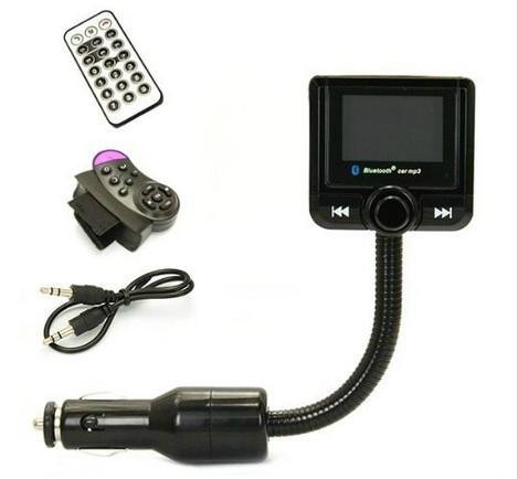 Bluetooth Car Kit MP3 Player FM Transmitter Modulator Remote Control USB/SD/MMC 