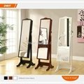Professional factory Standing antique cheval mirror jewelry armoire 2